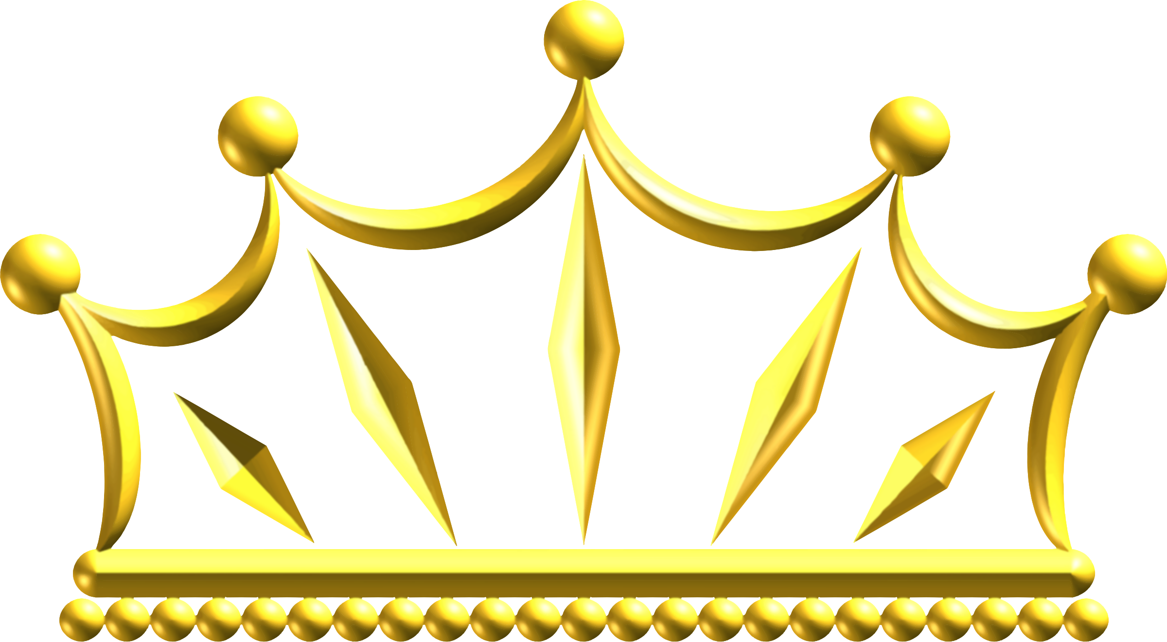 Big Image - Gold Crown Png Transparent (2400x1320)