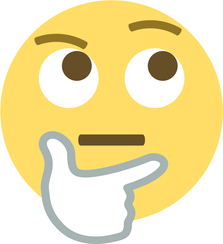 Nachdenklich Emoji (2000x2000)