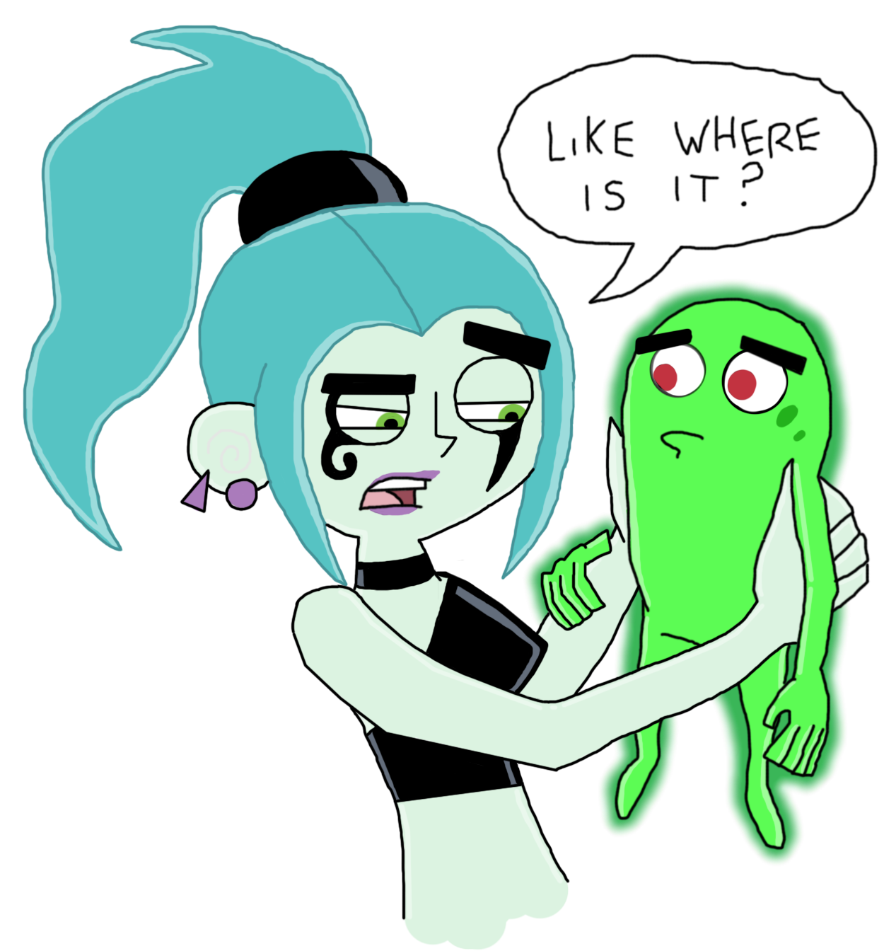 Skulkerandember Where Exactly By Milkthymellocow Skulkerandember - Cartoon (1432x1382)