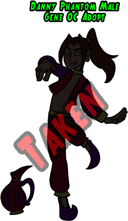 Danny Phantom Male Genie Oc Adopt Taken By The Clockwork - Danny Phantom Genie (600x906)