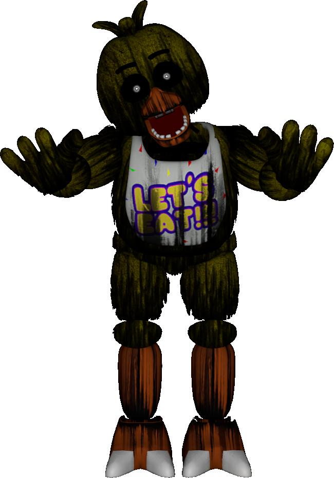 Phantom Chica Full View By Goldenfredboy - Phantom Chica Full Body (650x930)