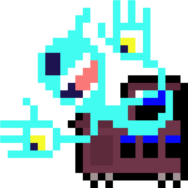 A Phantom Express Pixel Art I Made - Illustration (1024x1024)