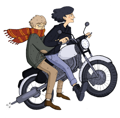 Harry Potter - Cartoon (400x393)