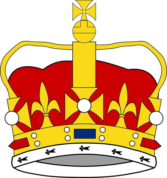 Cartoon King Crown 15, - Cartoon Crown (675x720)