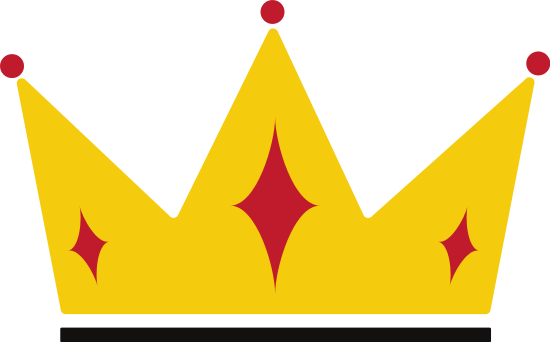 Flat Illustration Of Yellow Crown - Flat Illustration Of Yellow Crown (550x342)