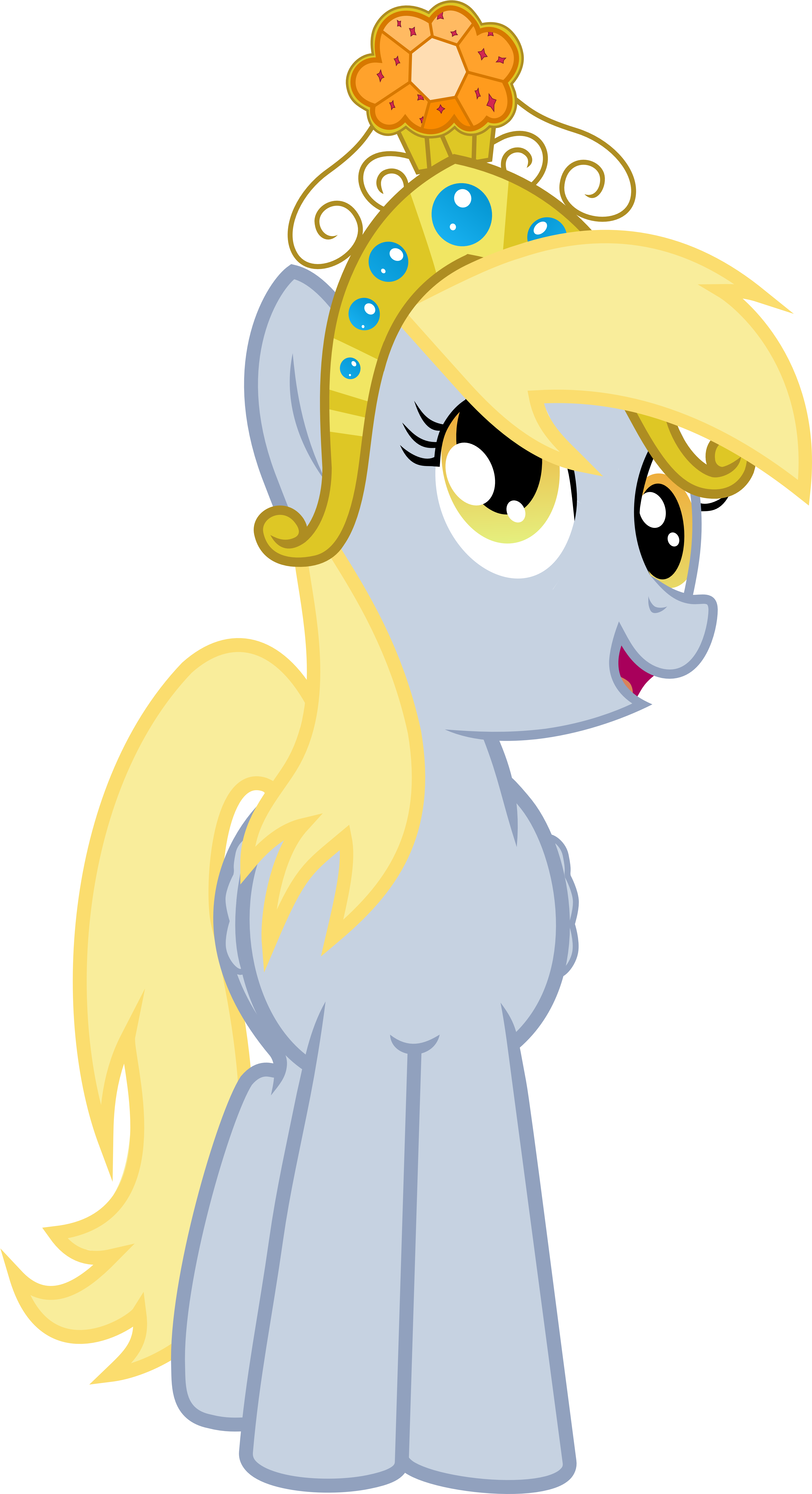 Derpy In Her Big Crown Thingy - My Little Pony: Friendship Is Magic (4113x7378)