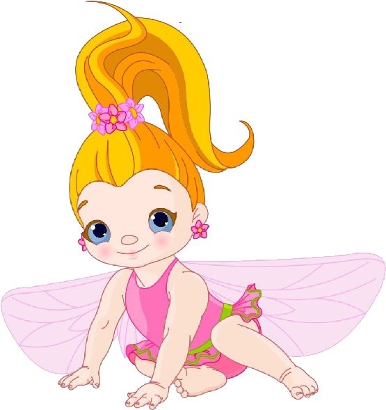 Cute Baby Fairies - Cute Baby In Clip Art (600x600)
