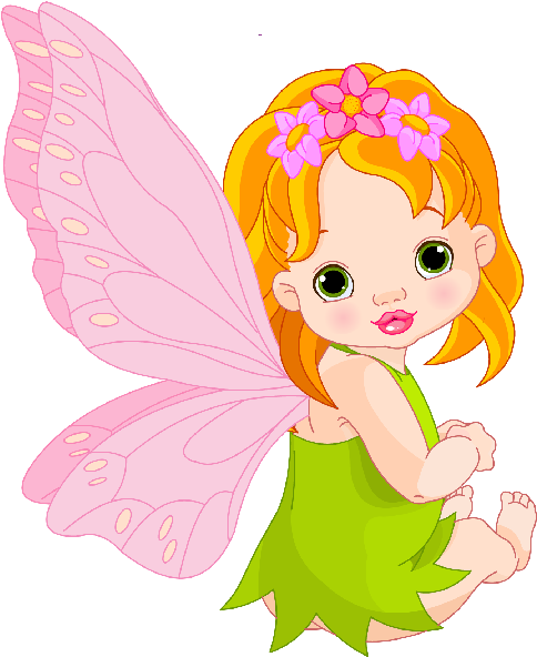 Clipart Fairy Magical - Baby Fairy Cartoons (600x600)