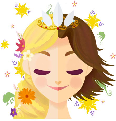 Gold Crown Clipart Transparent Background - Tangled (500x498)