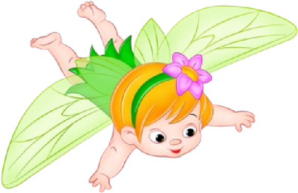 Cute Baby Fairies Cartoon Clip - Fairy (600x600)