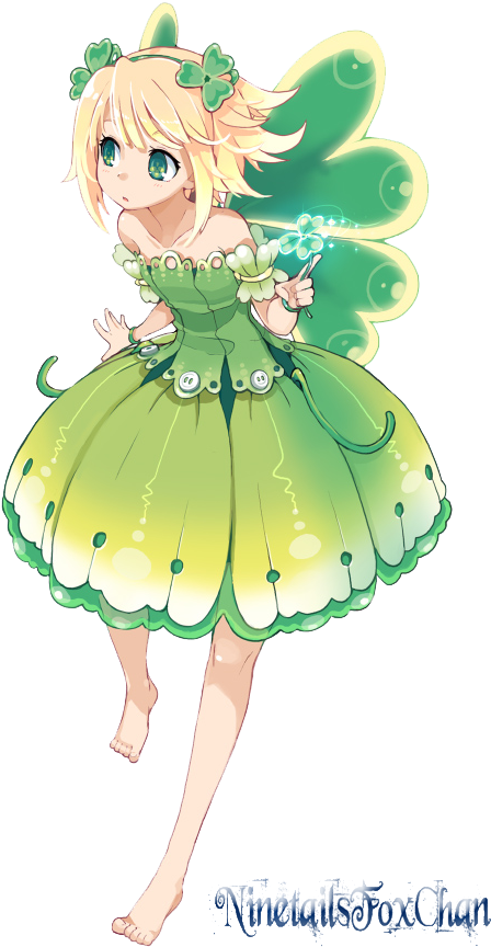 Cute Animated Fairies - Anime Fairy Chibi (500x885)