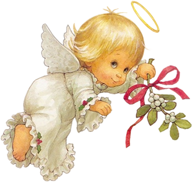 Cute Christmas Angel Free Png Clipart Picture - Angel Clipart (663x638)