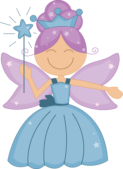 Fairy Clipart Princes - Cute Fairy Princess Clipart (420x576)
