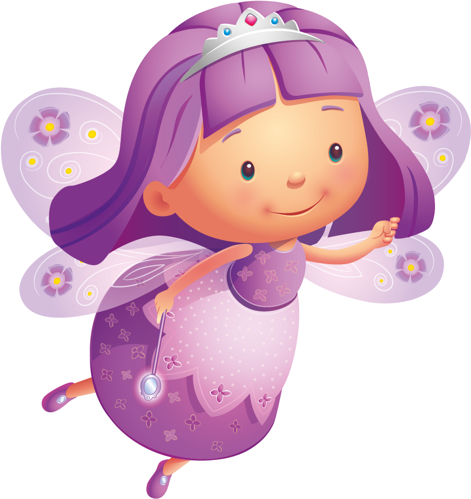 Fairy Clipart Twin Sisters - Purple Fairy Clipart (1000x1333)