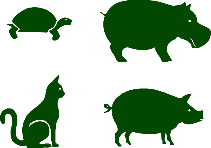 Silhouette Animal Clip Art - Animal Silhouettes (700x490)