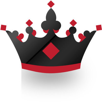 Crown Poker 591*591 Transprent Png Free Download - Black And Red Crown (591x591)