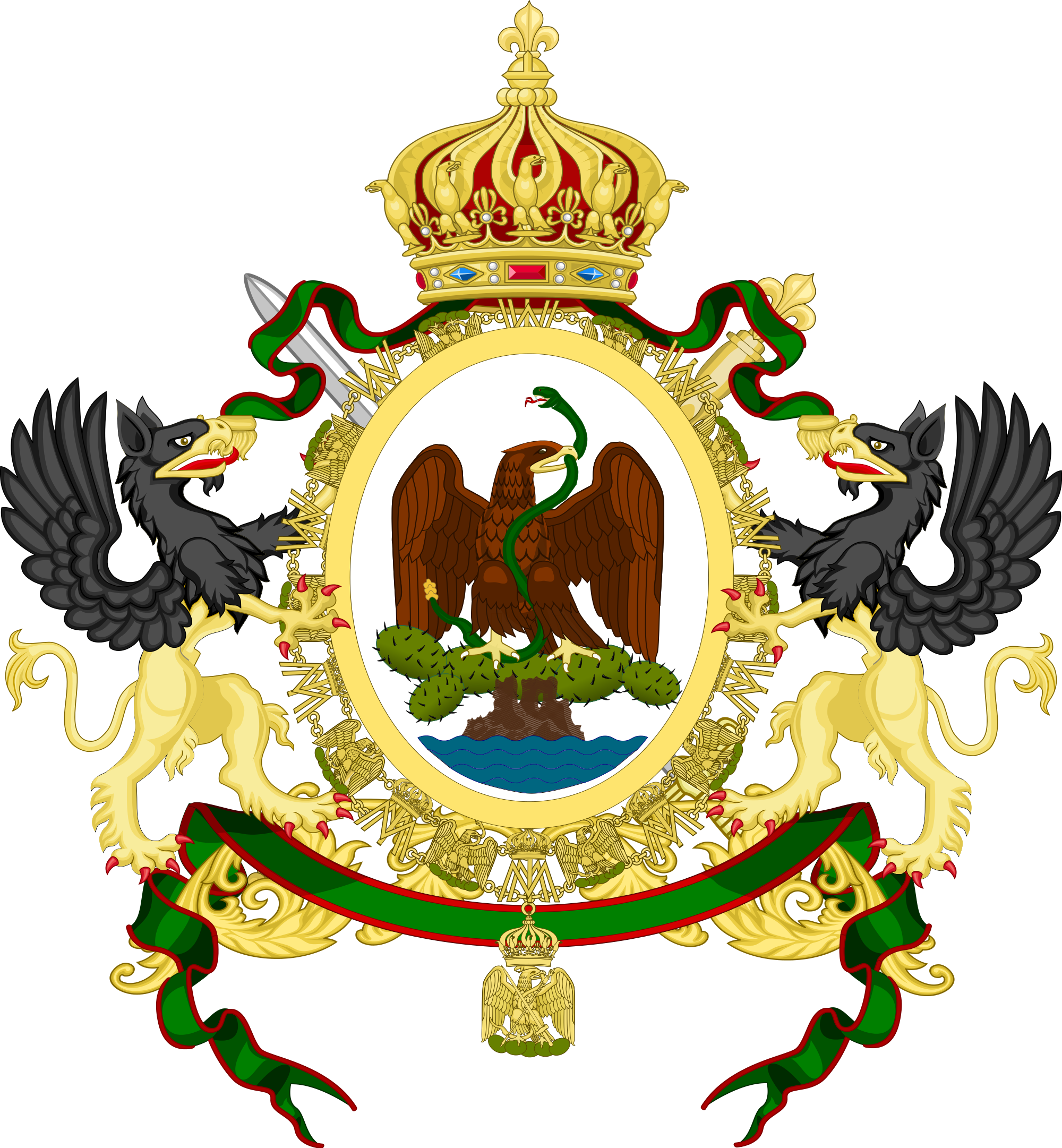 Open - Banderas De Mexico Antiguas (2000x2162)