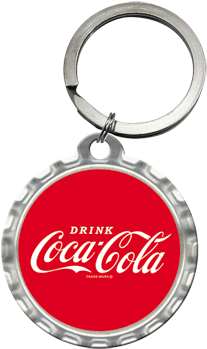 Coca-cola Logo Red Crown Cap - Personalized Round Shape Keychains (500x500)