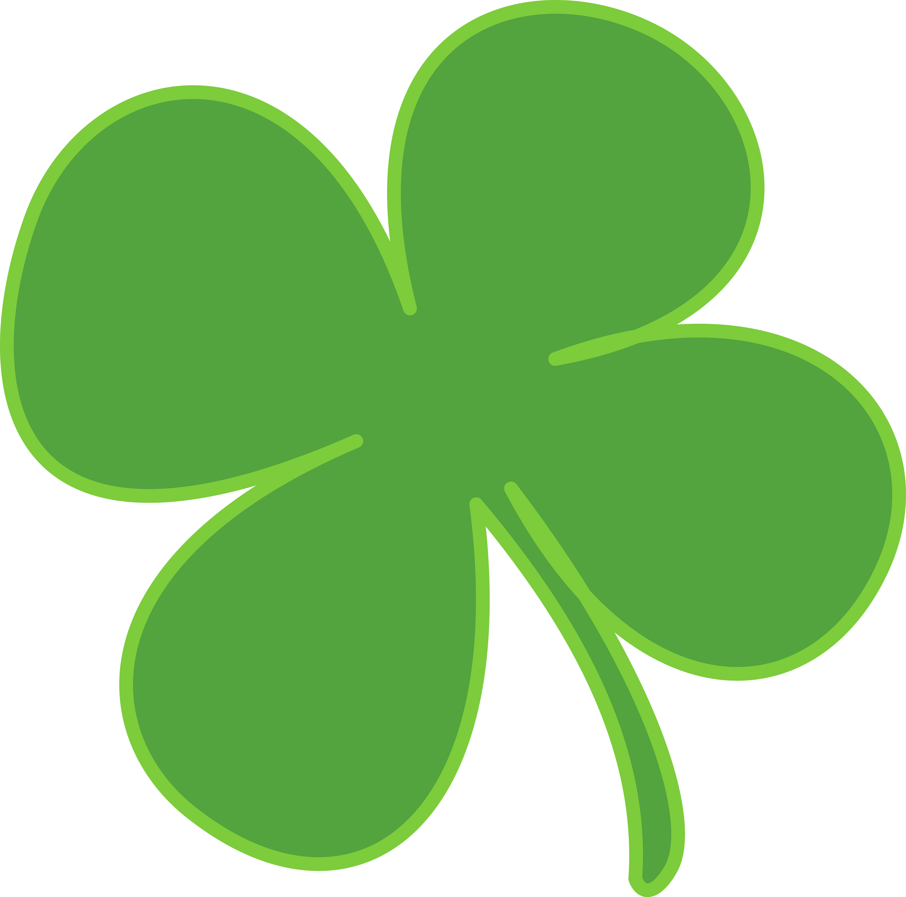 Animals Of Good Luck - 4 Leaf Clover Vector (3000x2970)