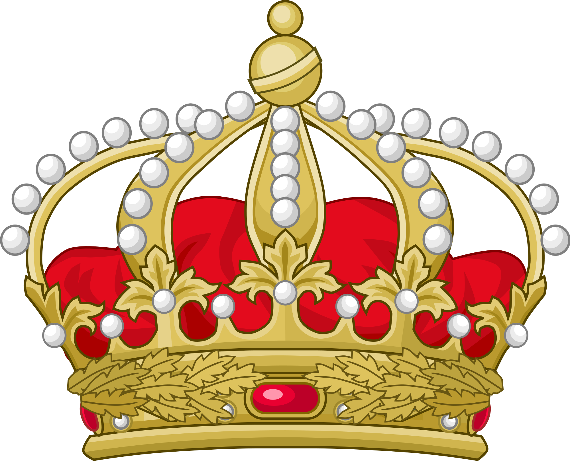 Red Crown Cliparts 8, Buy Clip Art - Wikicommons Crown (2000x1620)