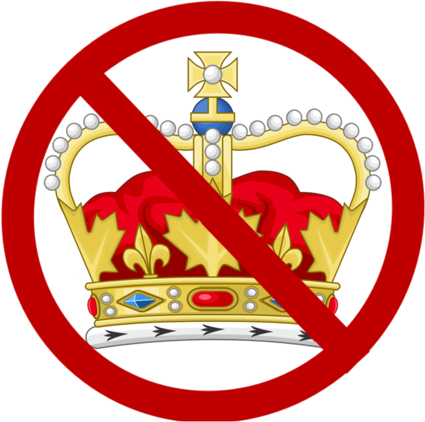 Anti Monarchy By Deltausa - Not Allowed Sign (893x895)