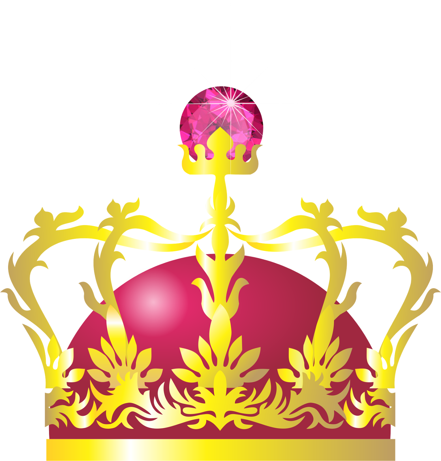 Coroa Princesa, Rainha Dourada Com Pedra - Coroa De Princesa Em Png (1529x1600)