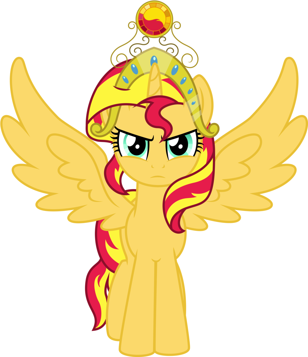 My Little Pony Princess Sunset Shimmer Crown - Mlp Sunset Shimmer Alicorn (1024x1214)