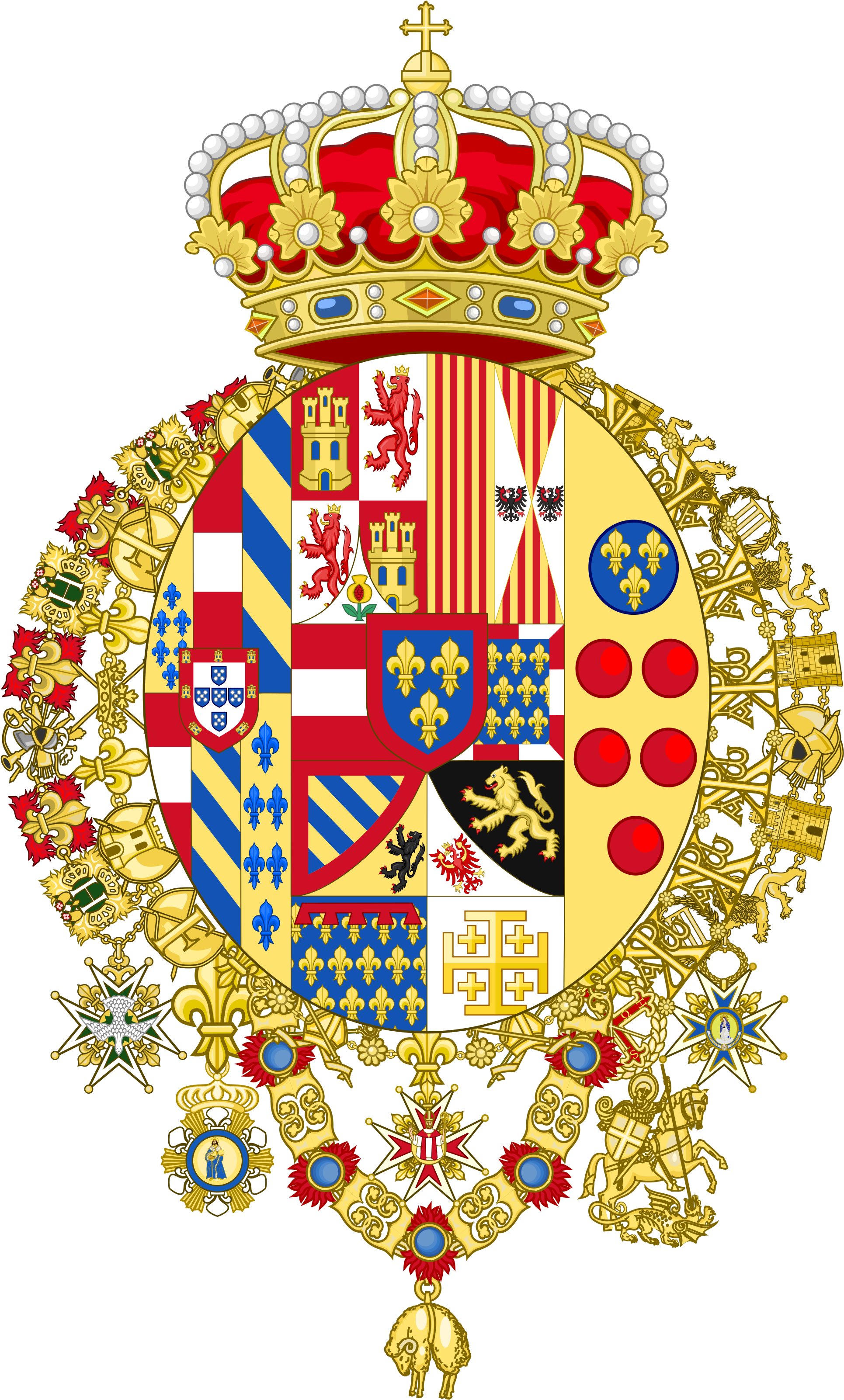 Nationstates Dispatch The Royal Family - Galicia Coat Of Arms (2000x3261)