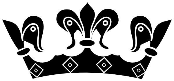 Queen Crown Png Black (600x282)