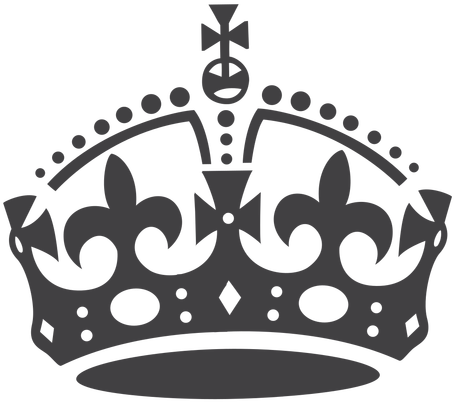 Crown Transparent Britain Crown Silhouette Transparent - Keep Calm And Carry On Crown Vector (512x512)