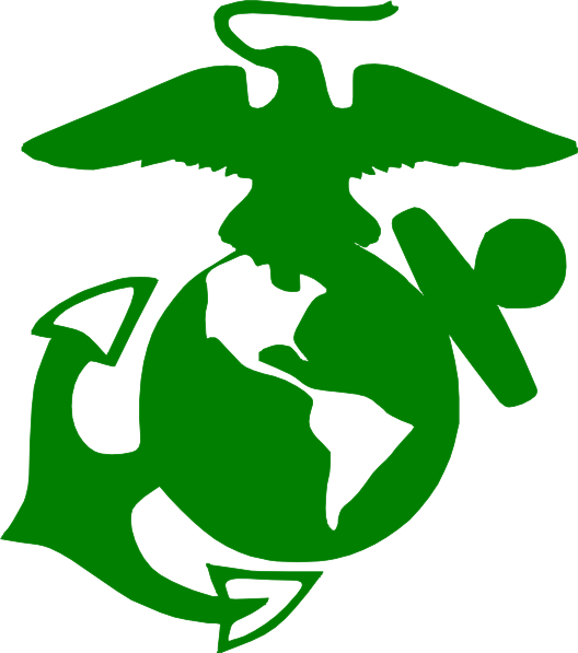 Usmc Ega Green Clip Art - Usmc Logo Clip Art (528x597)