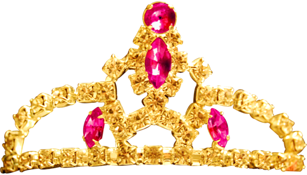 Princess Gold Crown Png (600x342)