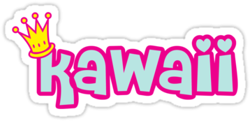 Fresh Cute Word Designs Super Cute Kawaii Word With - Edward And Jacob Rectangle Magnet (375x360)