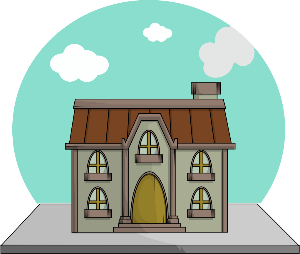 House Clipart Mansion - Mansion Clipart (1021x865)