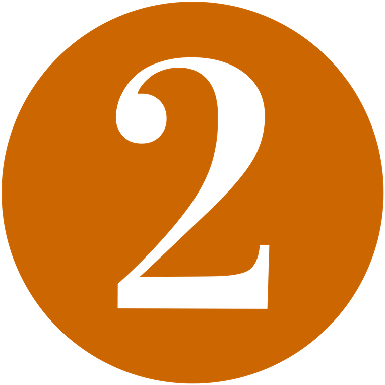 Number 2 Icon - Circle (800x800)