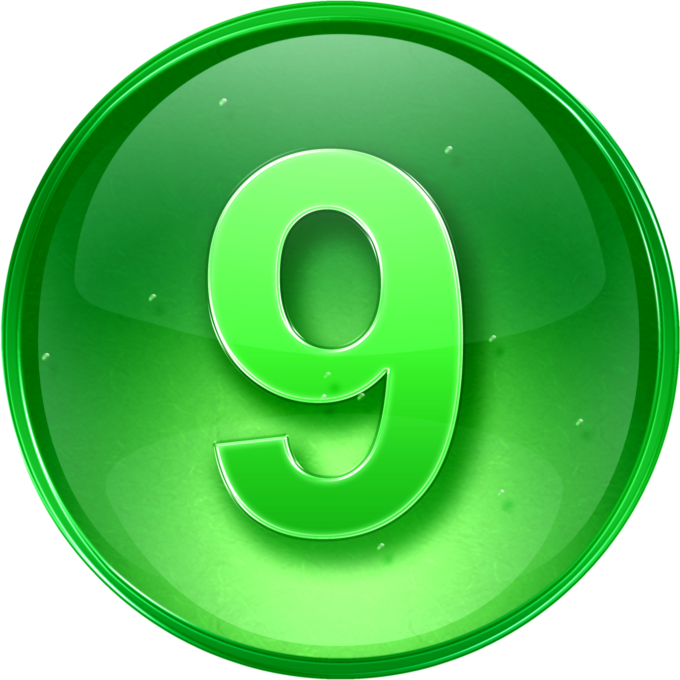 9 Number Png Image With Transparent Background - Phone Icon With Green Background (2480x2471)