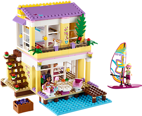 Explore Product Details And Fan Reviews For Buildable - Lego Friends Stephanie's Beach House (600x450)