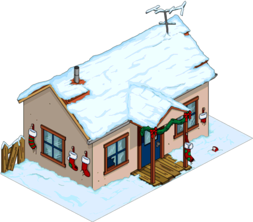 Christmas Crazy Cat House - Christmashome Png (522x476)
