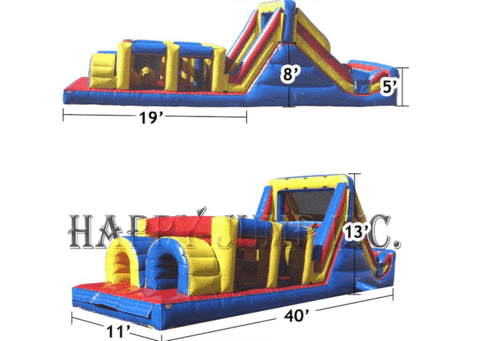 Commercial Bounce House - Bounce House Obstacle Course (480x341)