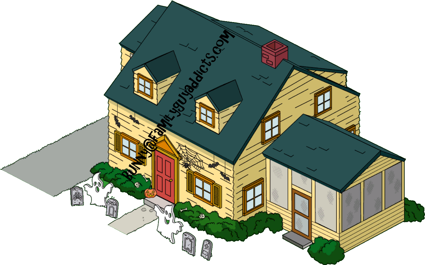 Griffin House Halloween Decorations - Halloween Decorations Family Guy (1444x915)