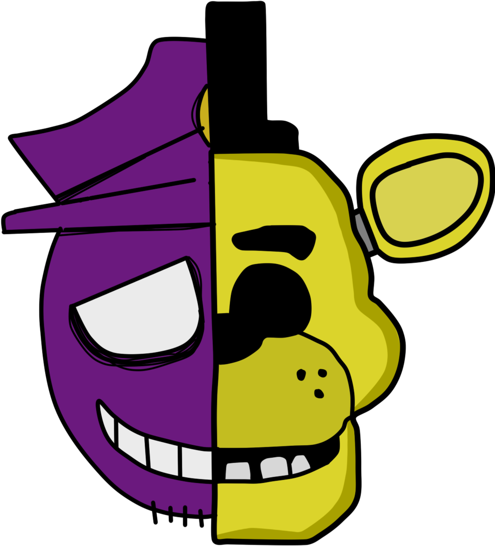Purple Guy- Golden Fredy Five Nights At Freddy's By - Purple Guy Golden Freddy (1024x1299)