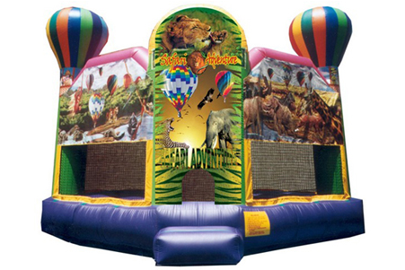 "we Rented The Tootsie Roll Combo For My Son's Birthday - Bounce House (583x304)