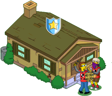 Defend Brown House - The Simpsons: Tapped Out (485x423)