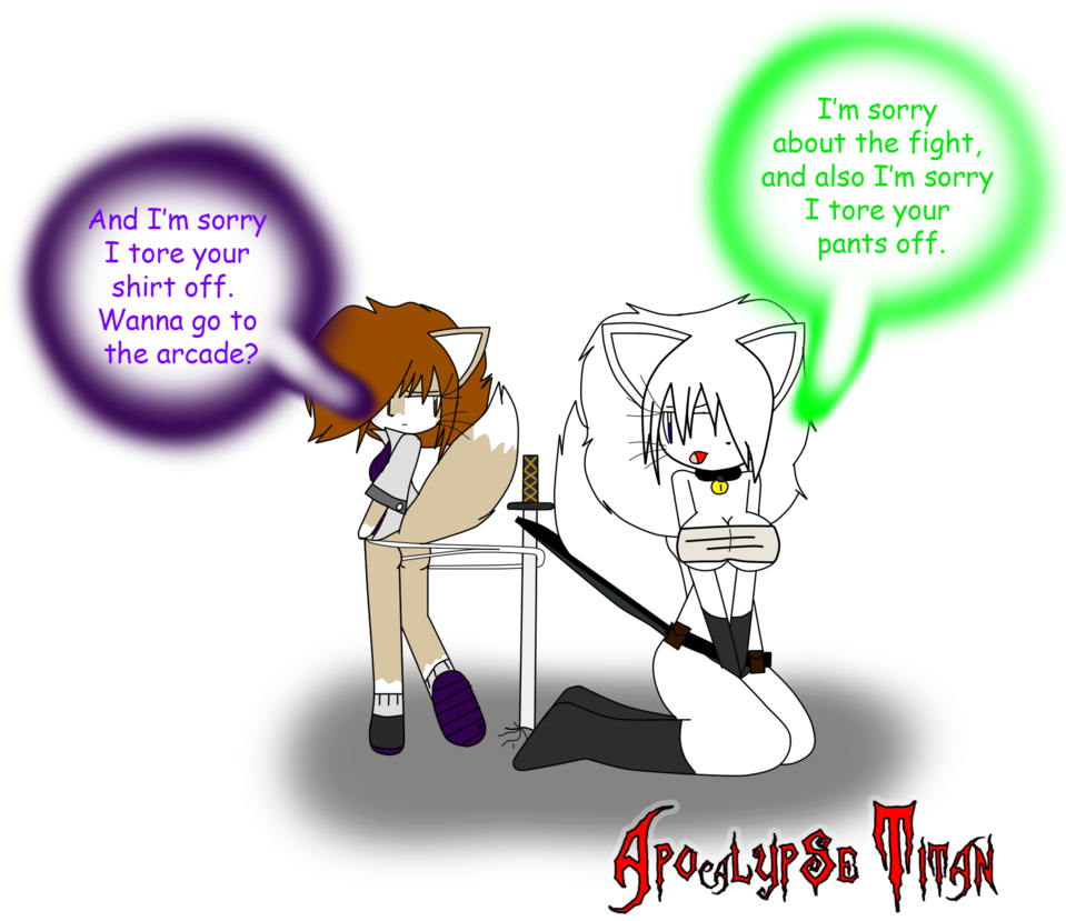 Apocalypsetitan Two Girls And A Katana By Apocalypsetitan - Amazing World Of Gumball Wedgies (1024x900)