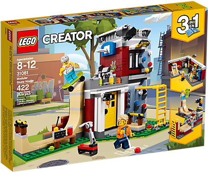 Have An Awesome Day At The Modular Skate House, Complete - Lego 31081 (600x450)
