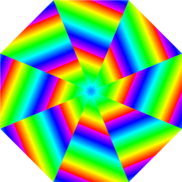 Shattered Rainbow Octagon By 10binary - Art (720x720)