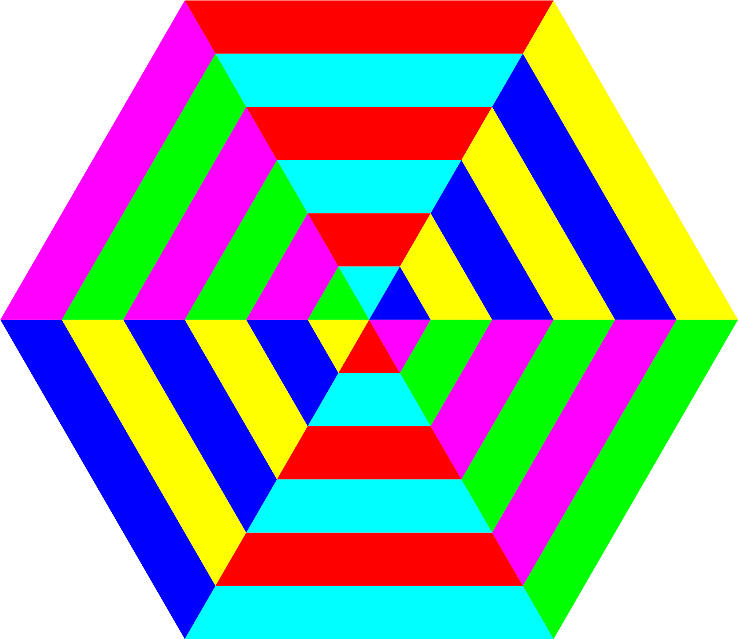 Hexgon Triangle Stripes By 10binary - Triangle (2400x2400)