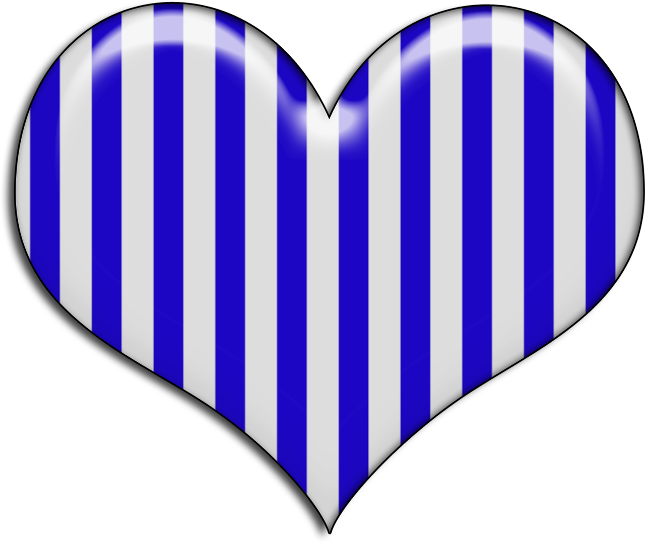 Ch - B *✿* - Blue And White Heart (1280x1081)