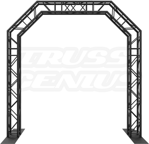 Goal Post F34 Square Truss System Octagon Arch 10×10 - Arch (500x500)