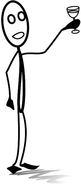 Drink, Toast, Cheers, Glass, Man, Stick-man - Drinking Of You Greeting Cards (320x640)